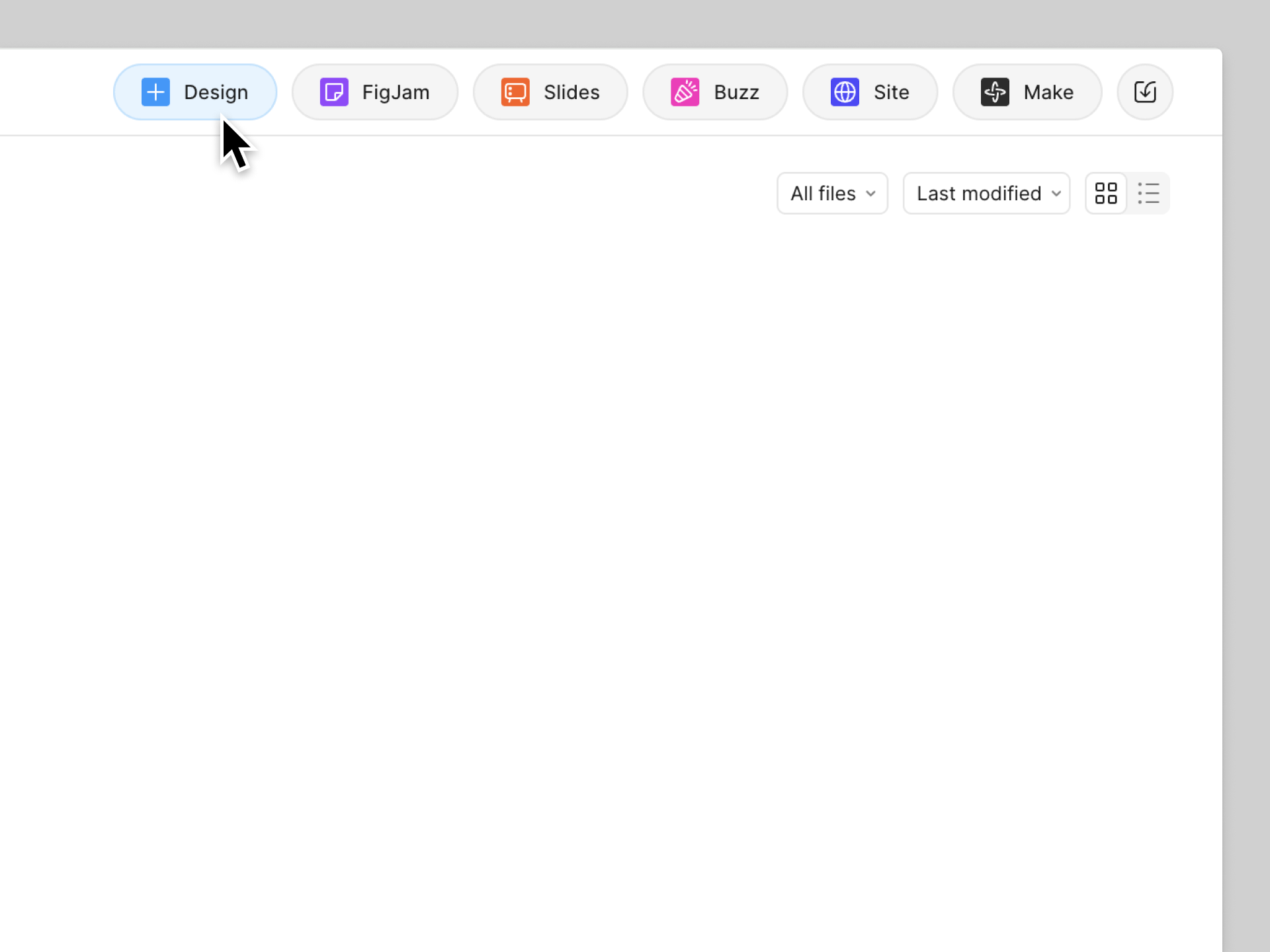 The Figma editor with the toolbar, layers panel, canvas and properties panel labelled