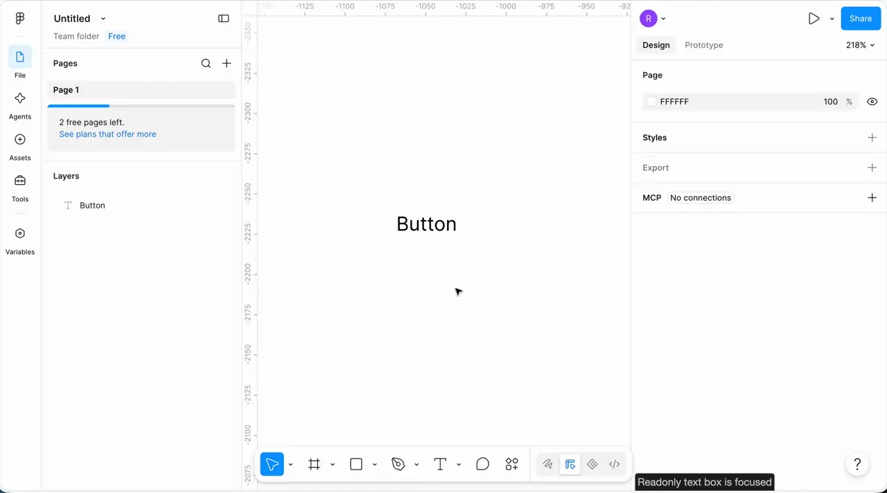 Applying Auto Layout to the text layer and setting padding to 20 by 12