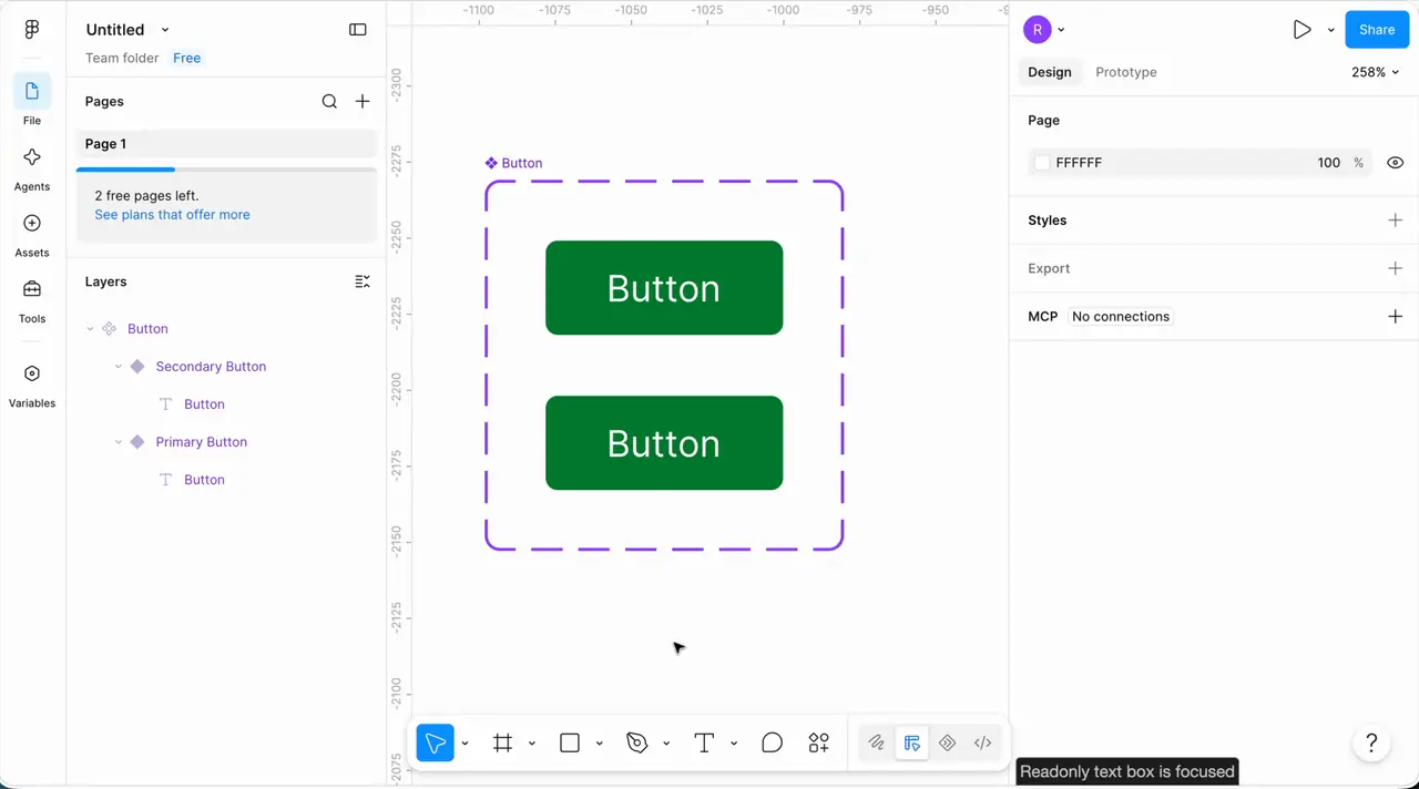 Adding a fill and corner radius to the button frame