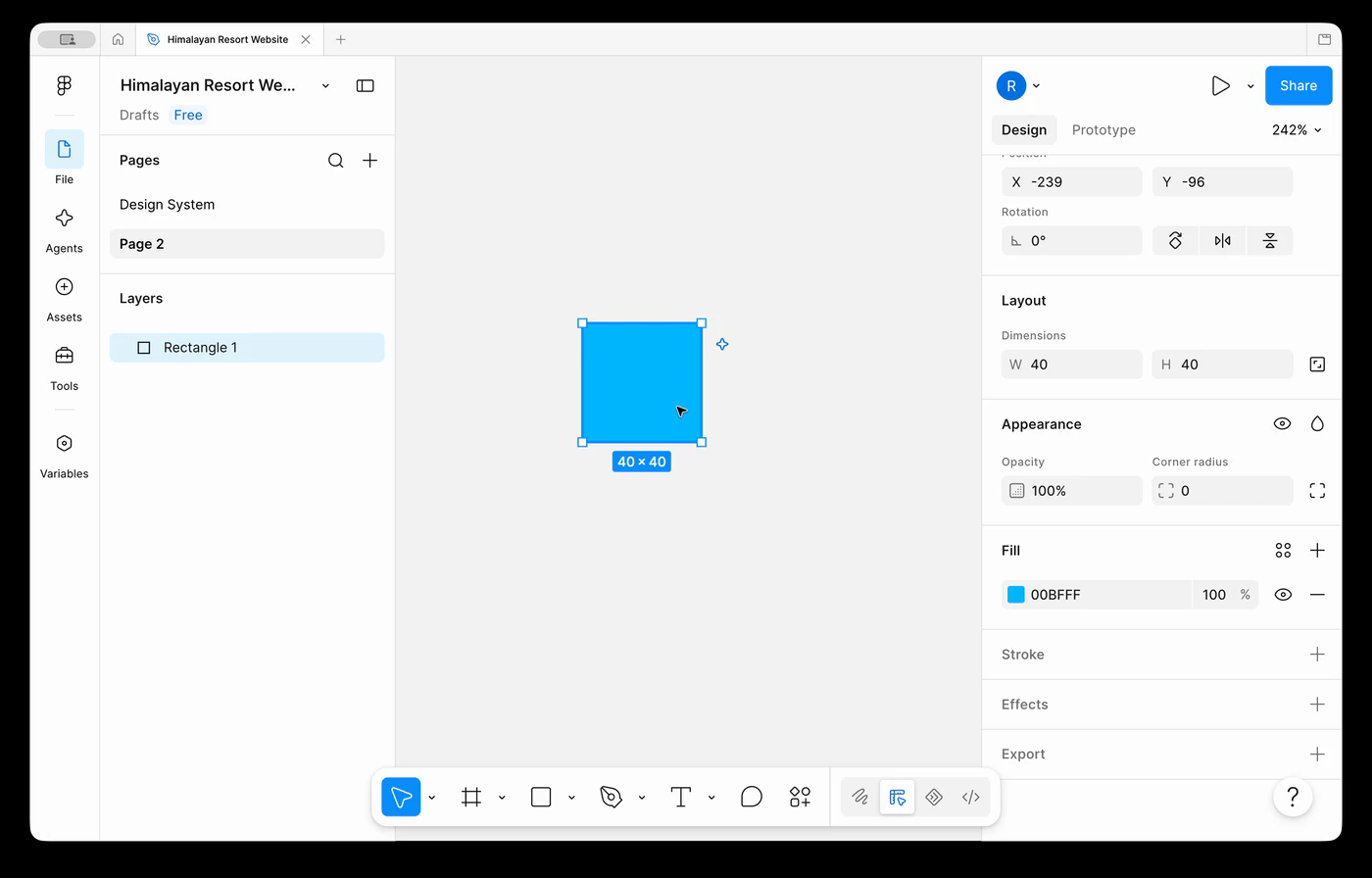 Creating a new color style from the styled shape layer